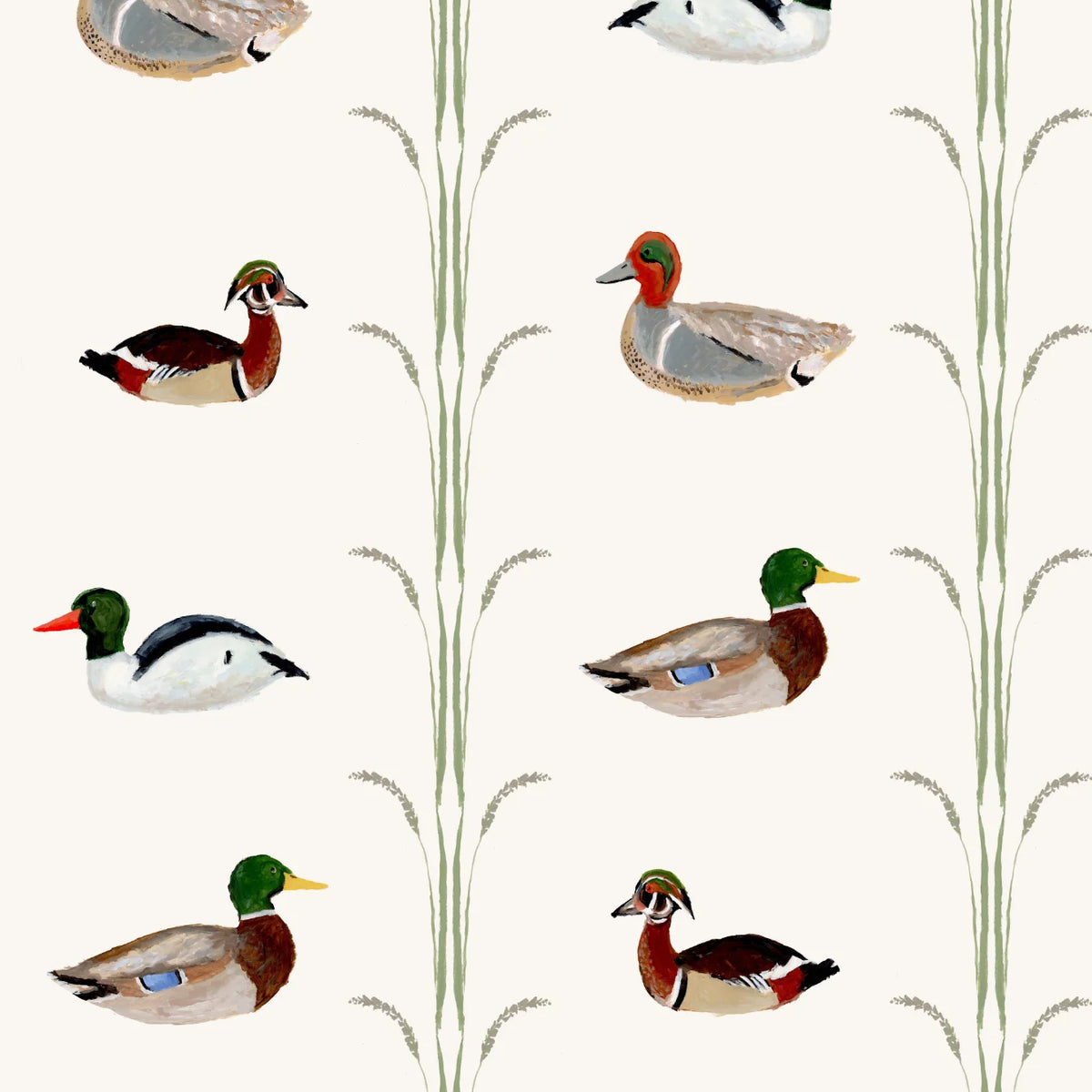 wallpaper with ducks on