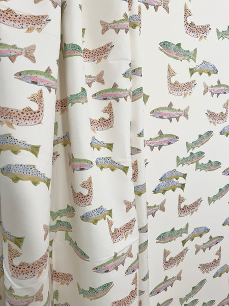 Tight Lines in Cream- Fabric