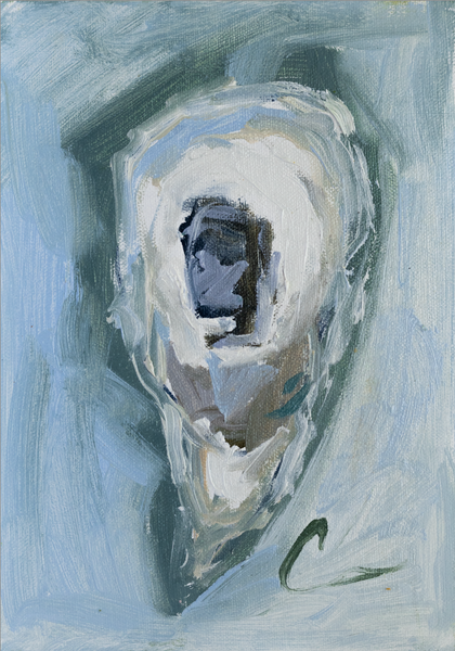 Oysters en Plein Air 5- 5x7 (13.5x11.5)