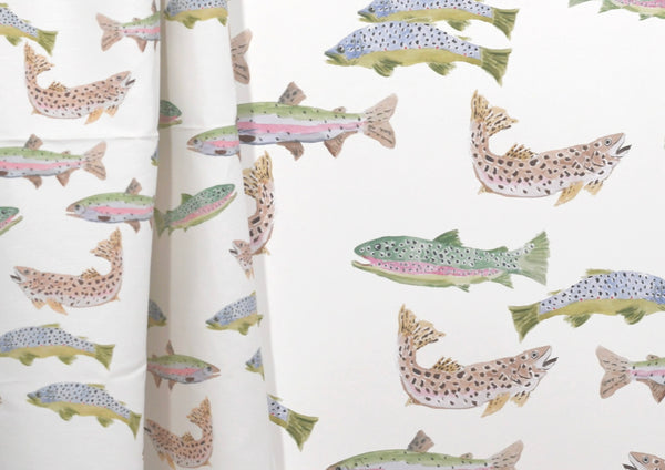 Tight Lines in Cream- Fabric