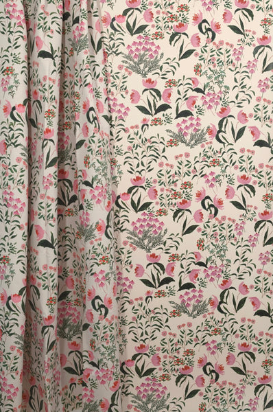 Wild French Garden in Blush- Wallpaper