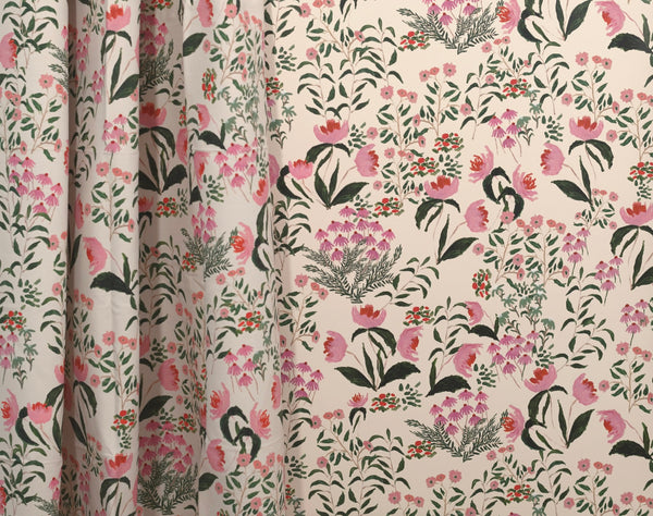 Wild French Garden in Blush- Wallpaper