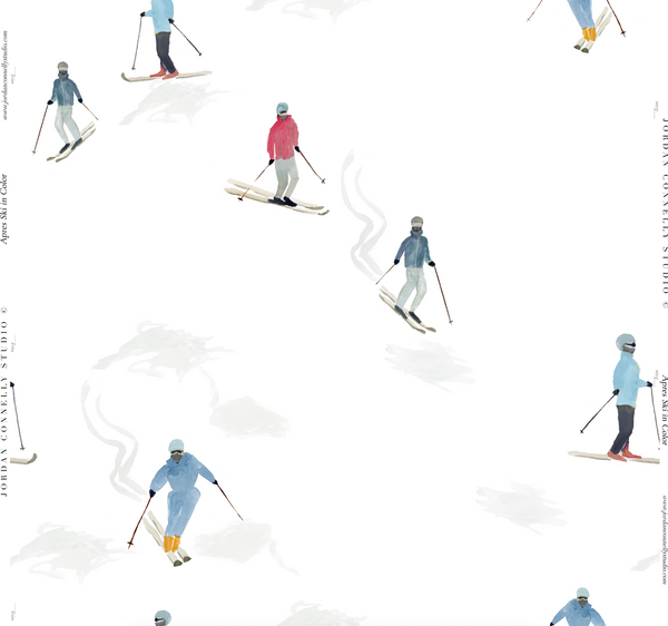 Apres Ski in Color- Wallpaper