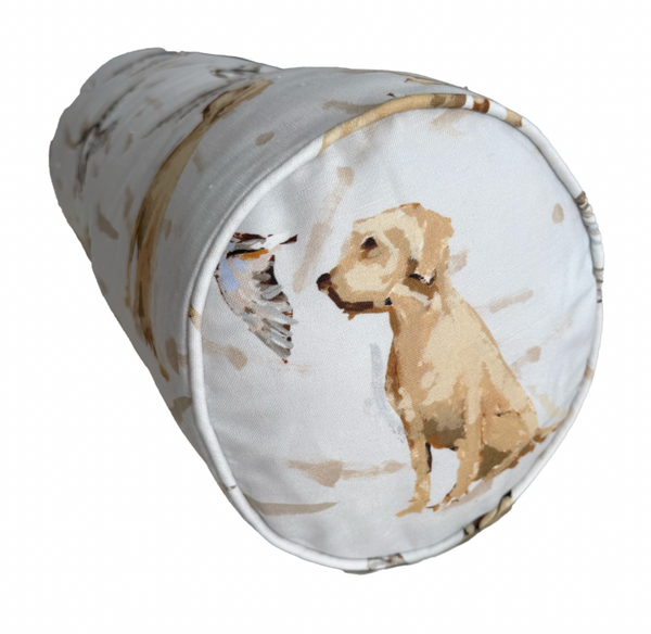 Small Bolster Nicholas & Banks Pillow Cover- Self Piping