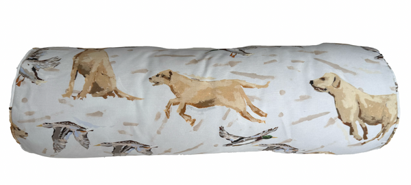 Small Bolster Nicholas & Banks Pillow Cover- Self Piping