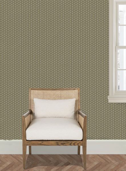 Kiawah in Olive- Wallpaper