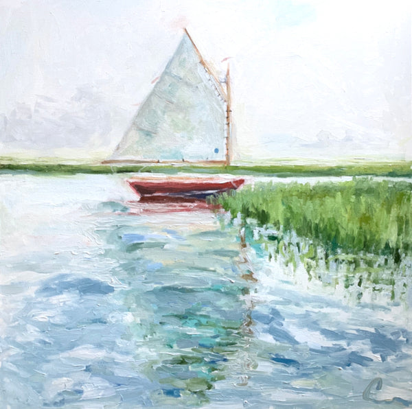 Howie's Bellport Boat- 36x36