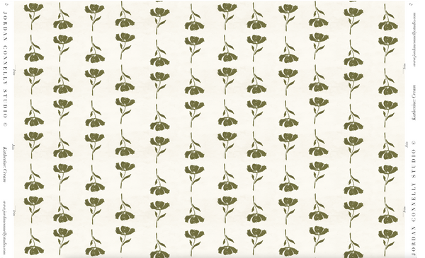 Katherine in Cream- Wallpaper