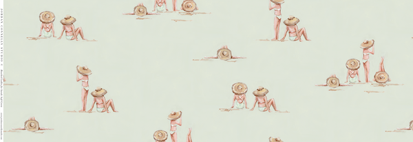 Beached Ladies for Sarah in Melon- Fabric