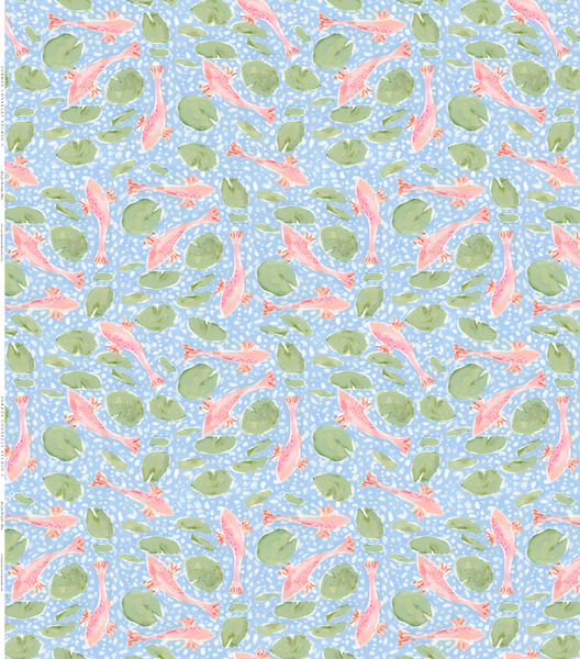 Koi for Wendie in Blue- Fabric