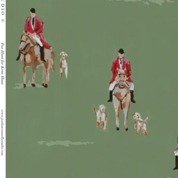 Fox Hunt for Kent in Hunt- Textile