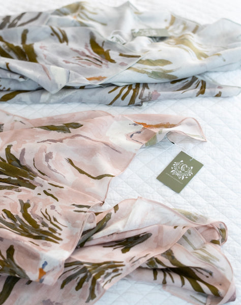 Carolina in Petal Scarf