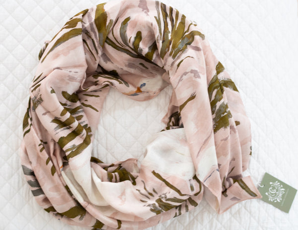 Carolina in Petal Scarf