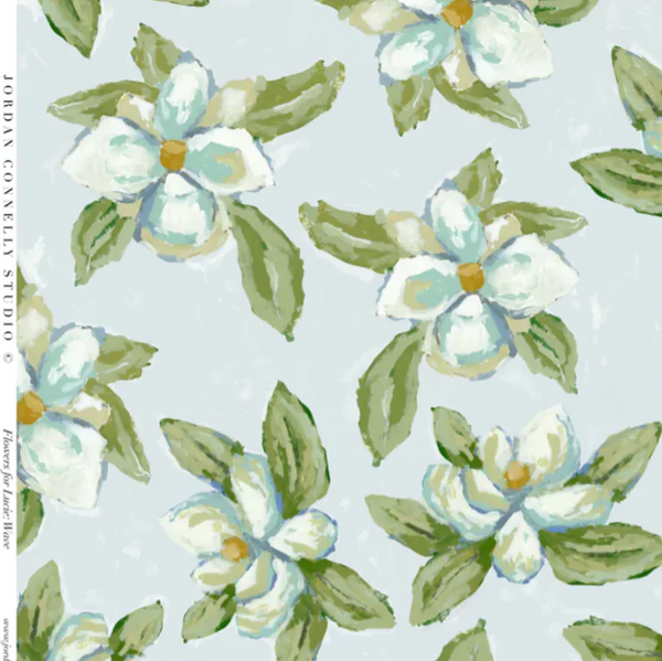 Magnolias for Lucie in Wave- Wallpaper