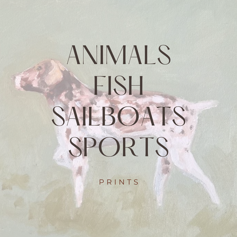 Animals, Sports, Sailboats, Fish Prints