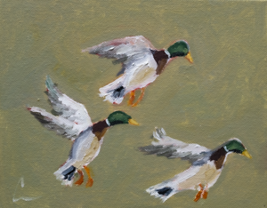 Three Little Birds (1a) - 10X8" (comes framed)