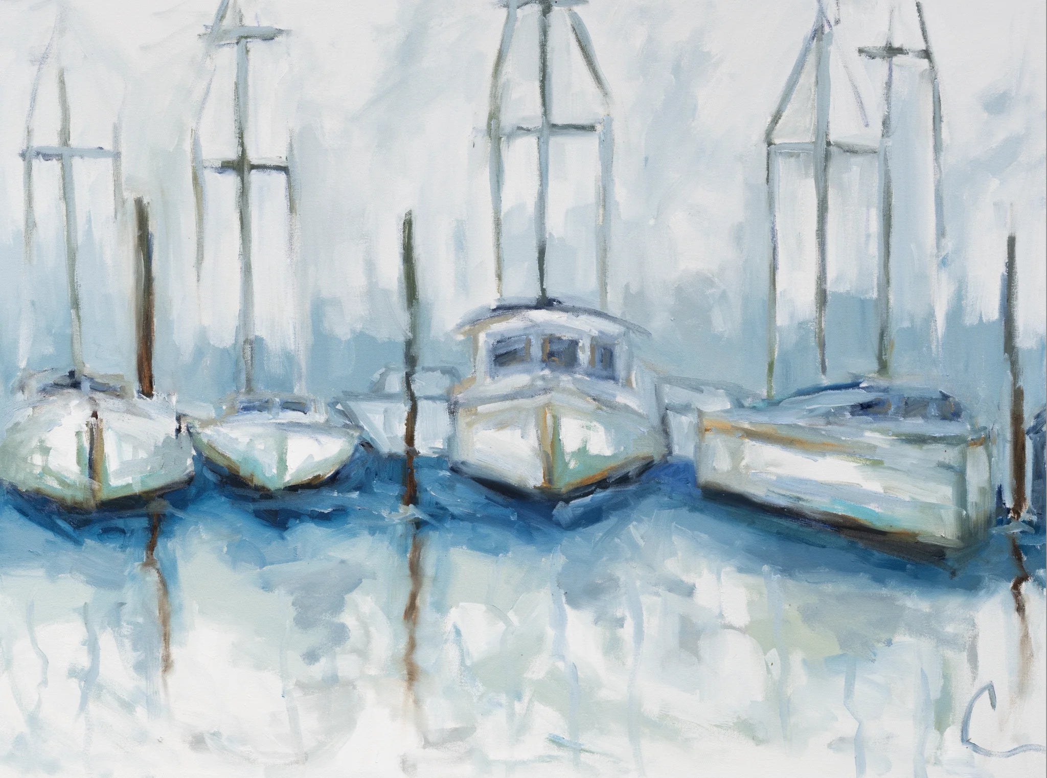 Docked in Sea Glass II PRINT