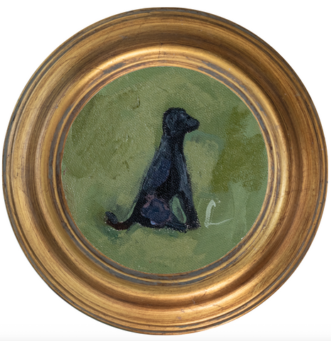 Black Lab 2 -5x5 (~7"x7 framed)
