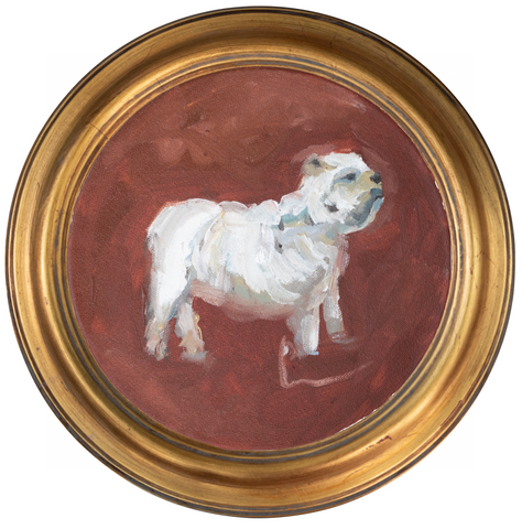 Bulldog -8x8 (~10"x10 framed)