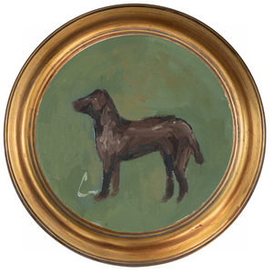 Chocolate Lab 1 -8x8 (~10"x10 framed)