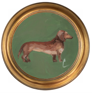 Dachshund 1 -8x8 (~10"x10 framed)