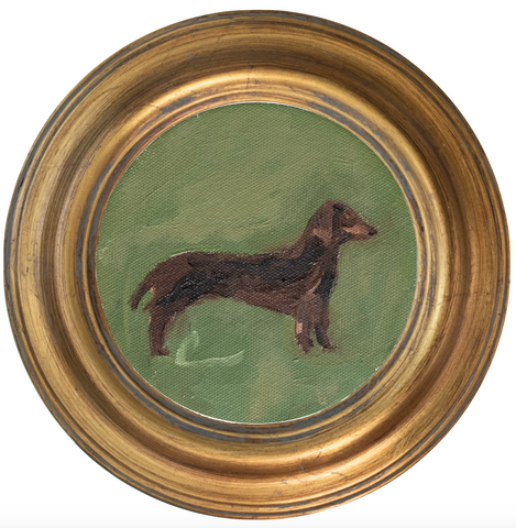 Dachshund 3 -5x5 (~7"x7 framed)