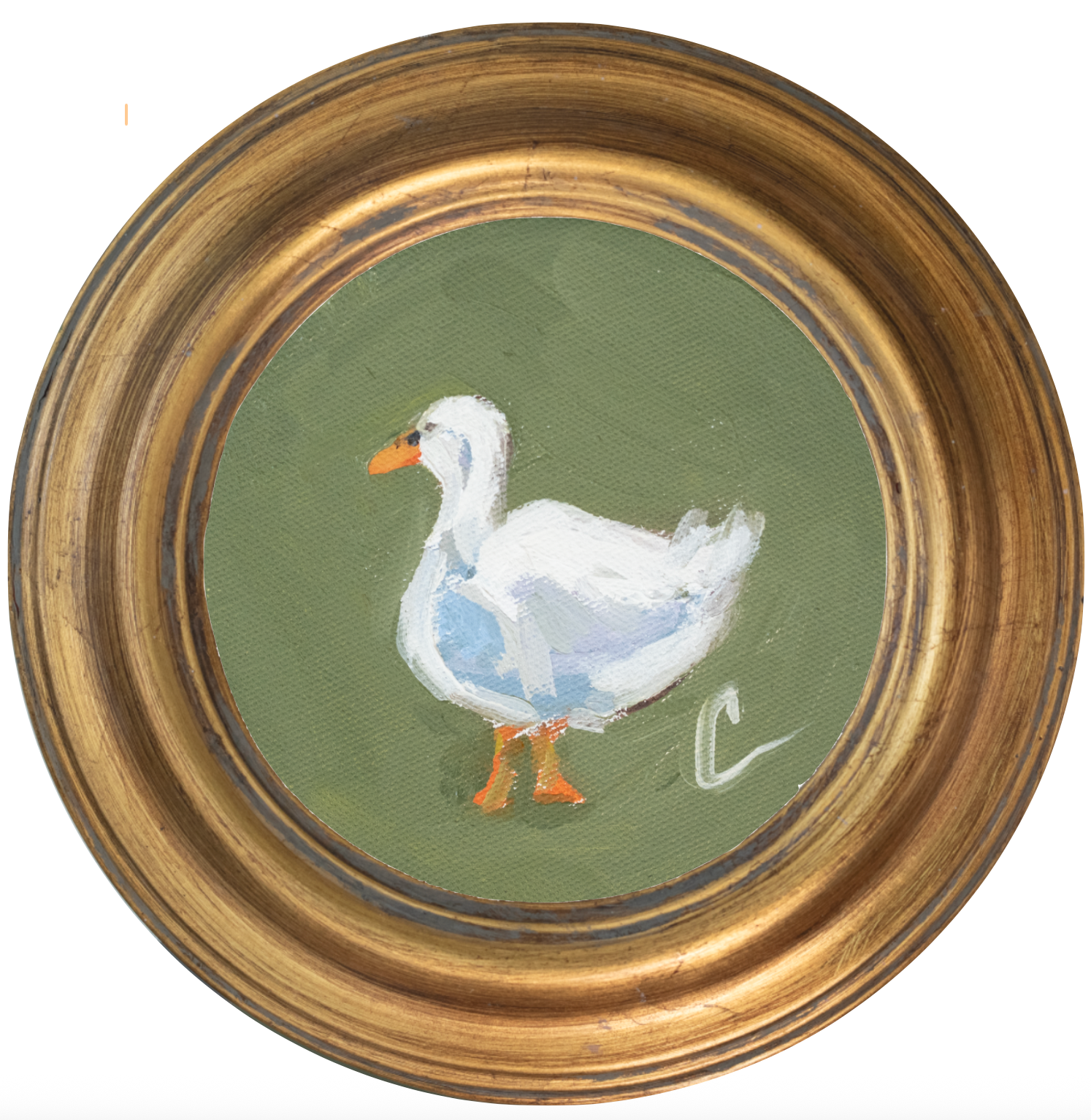 Duck 4 -5x5 (~7"x7 framed)