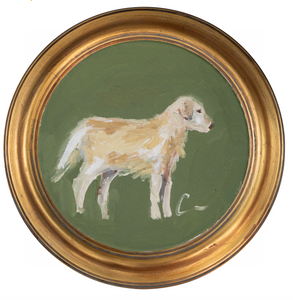 Golden Retriever 1 -8x8 (~10"x10 framed)