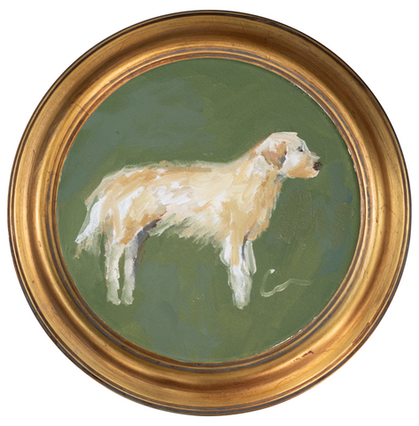 Golden Retriever 2 -8x8 (~10"x10 framed)