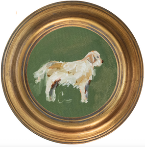 Golden Retriever 4 -5x5 (~7"x7 framed)
