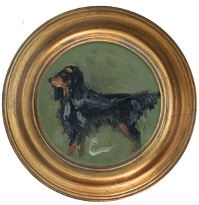 Gordon Setter -5x5 (~7"x7 framed)