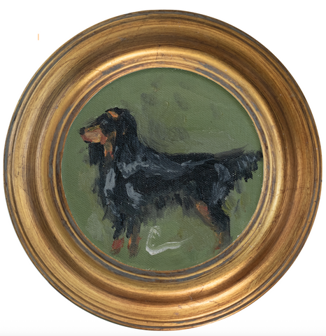 Gordon Setter -5x5 (~7"x7 framed)