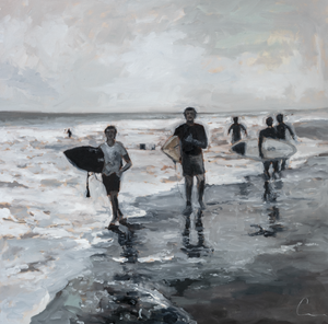 Kevin's Surf (3d) - 36X36" (Framed)