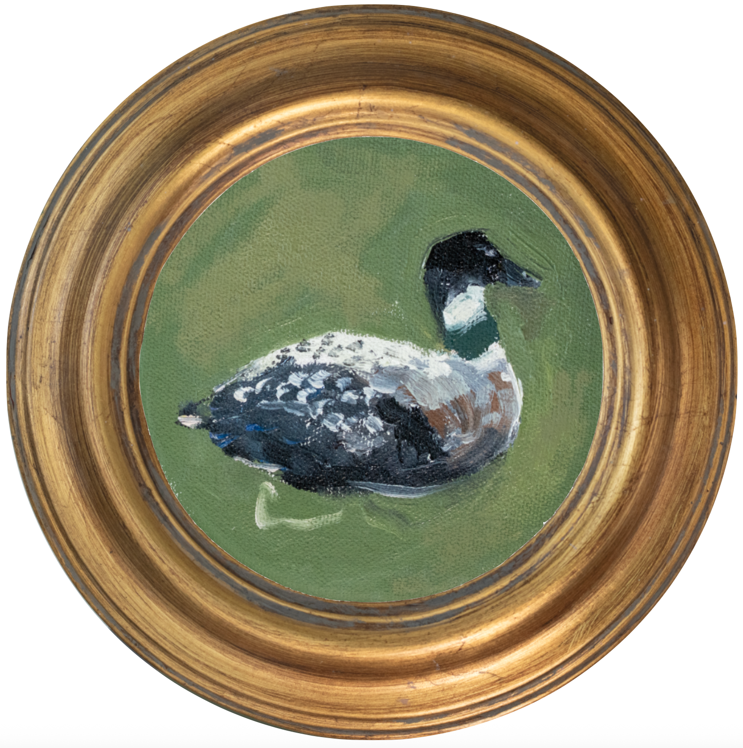 Loon 2 -5x5 (~7"x7 framed)