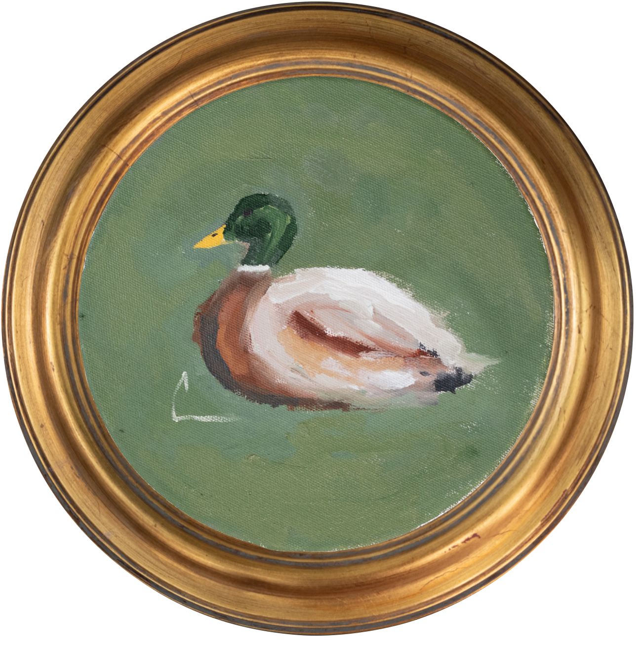 Mallard 1 -8x8 (~10"x10 framed)