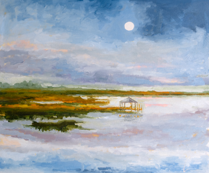 Moonlit (1t) - 24X18" (Comes Framed)