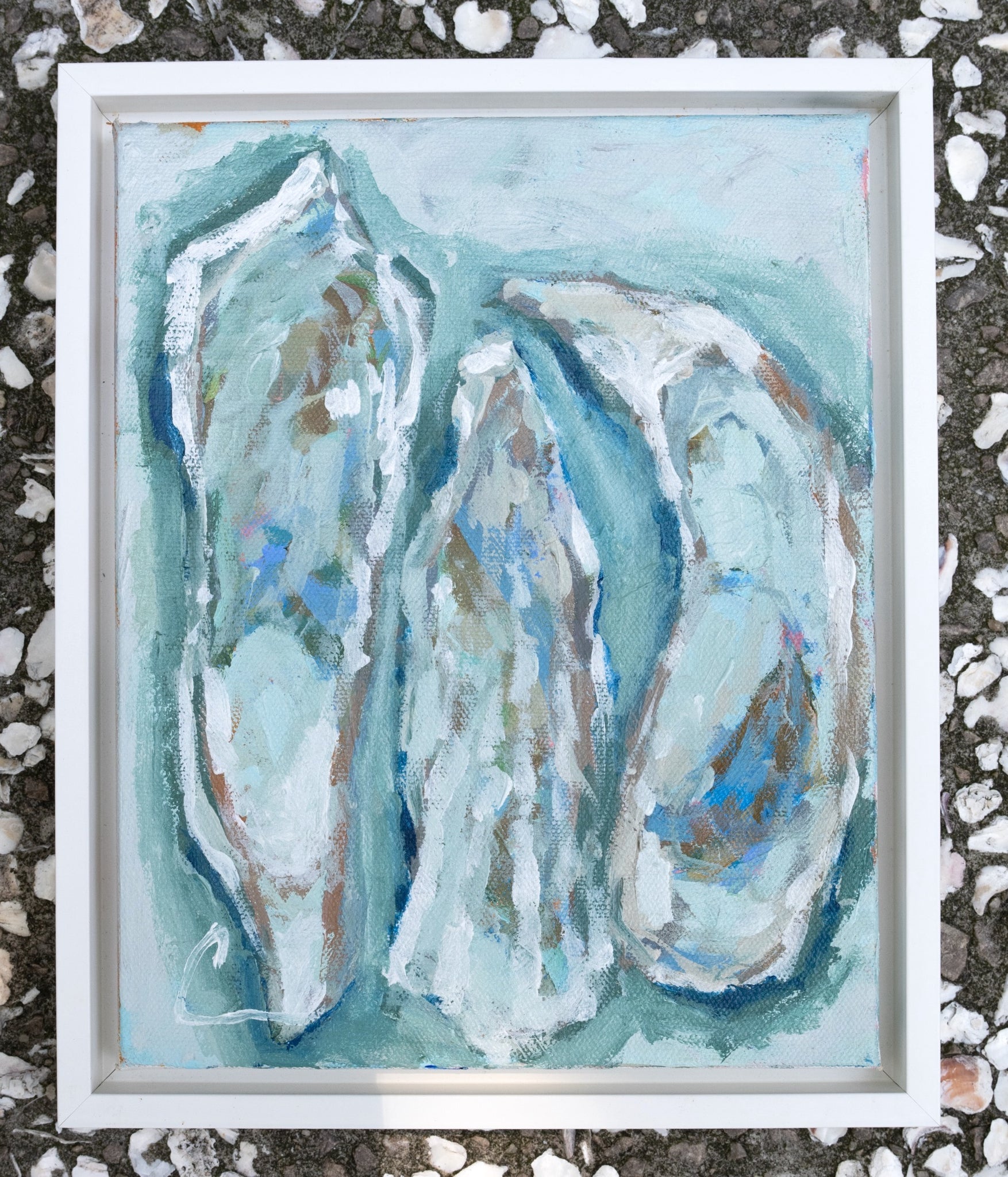 Oysters in Studio 2- 8x10 (comes framed)