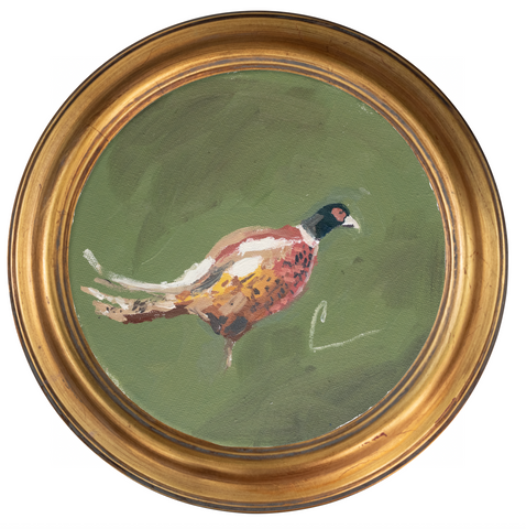 Pheasant 1 -8x8 (~10"x10 framed)