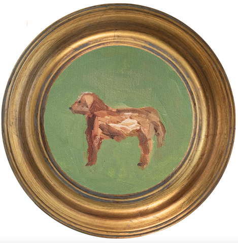 Red Golden -5x5 (~7"x7 framed)