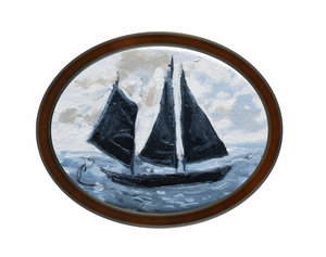 Sailboat 4 (3d) - 7X5"
