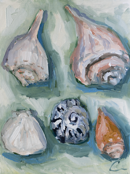 Shells en Plein Air 1- 9x12 (12.75x15.75)