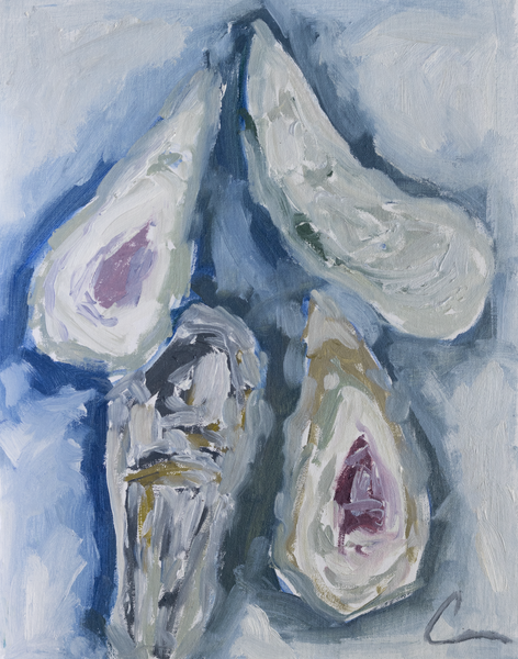 Oysters en Plein Air 3- 11x14 (16.5x19.5)