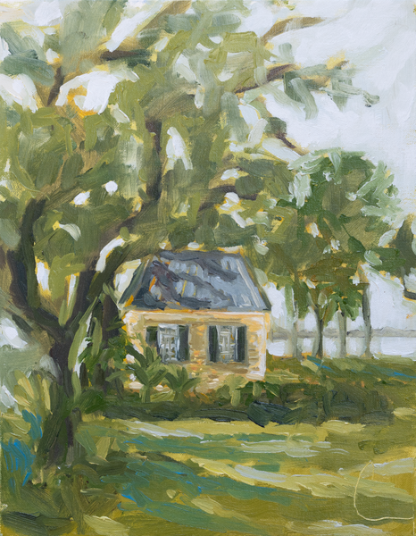 Morrison and Bennett en Plein Air- 11x14 (14.5x17.5)