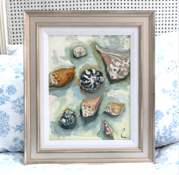 Shells en Plein Air 4- 11x14 (16.5x19.5)