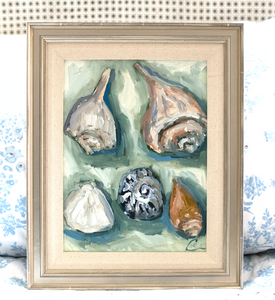 Shells en Plein Air 1- 9x12 (12.75x15.75)