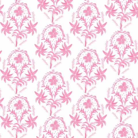 Palm Beach in Rose- Wallpaper