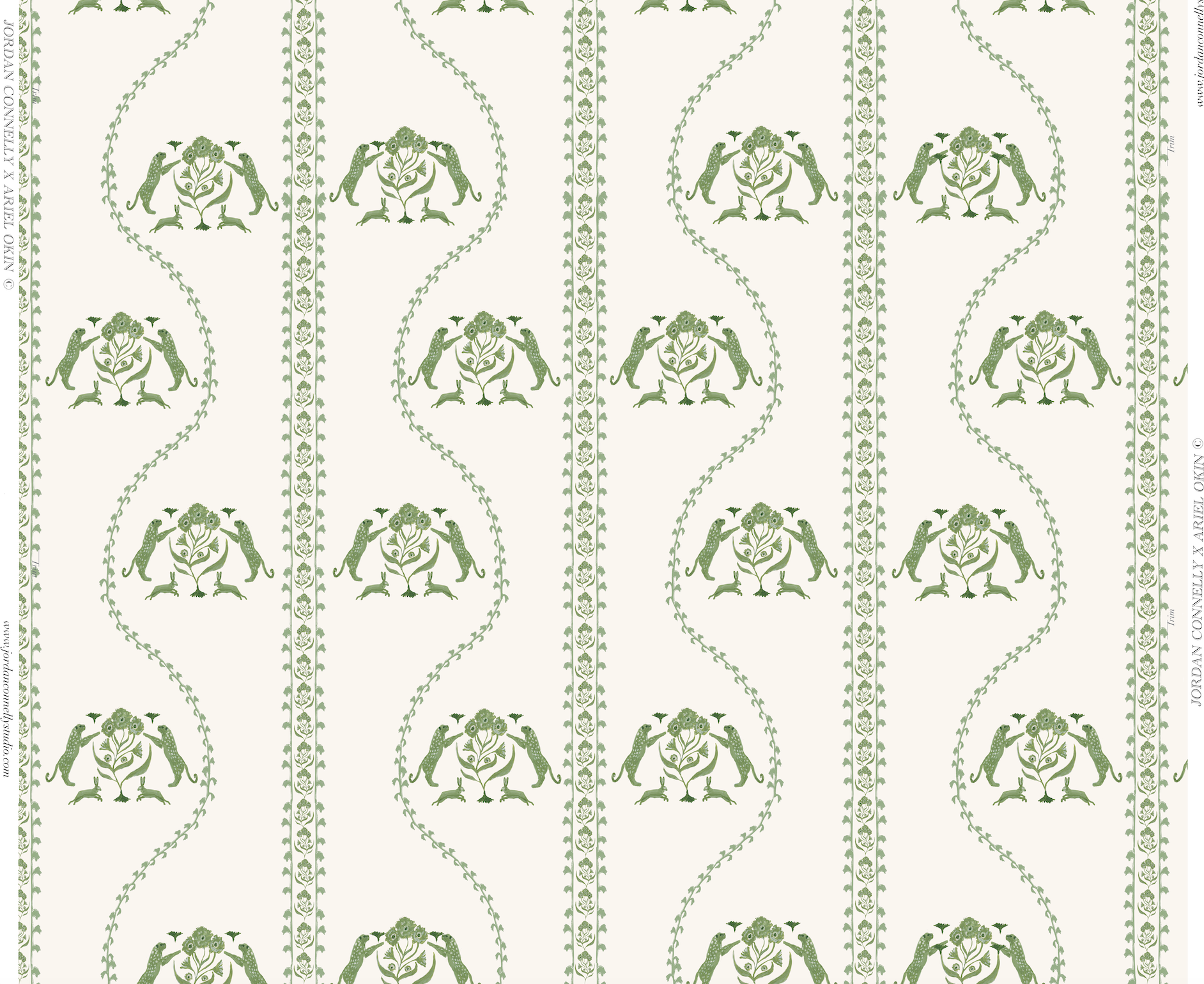 Carter in Green- Wallpaper