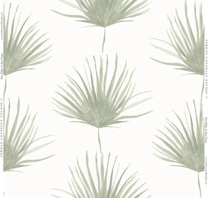 Palm Frond in Sea Grass- Fabric