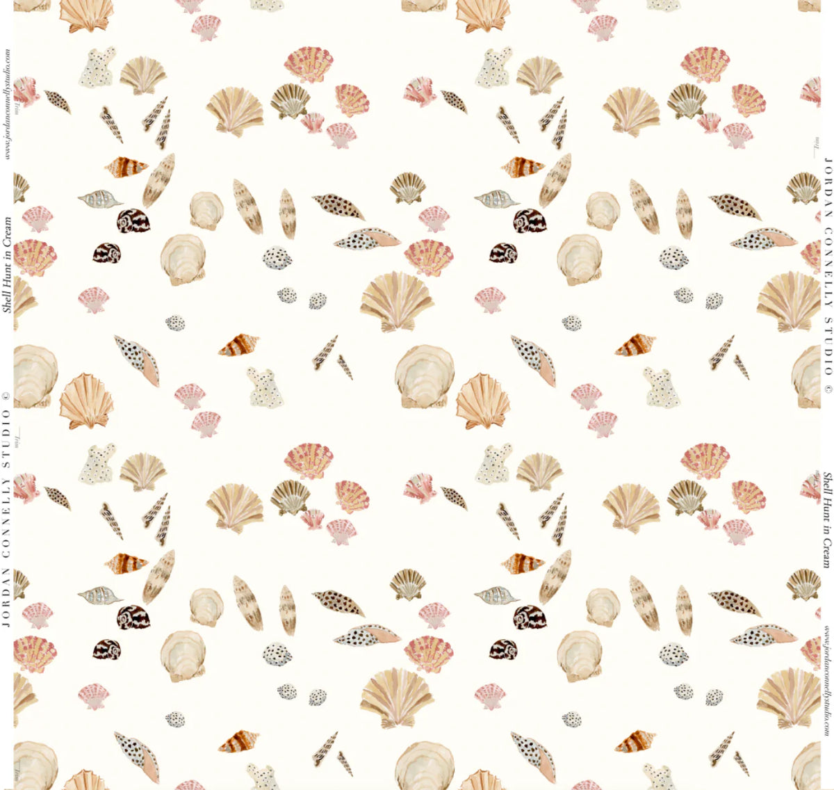 Ada Ruth Shell Hunt Shell Hunt in Sand- Fabric – Jordan Connelly Studio