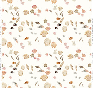 Shell Hunt in Sand- Fabric
